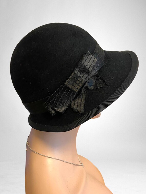 Custom Vintage Style Cloche Vintage Style, Flapper, Cloche Hat, 1920s, Art Deco, Art  main image 2