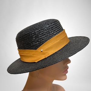 Ladies&#39; Vintage Boater Hat