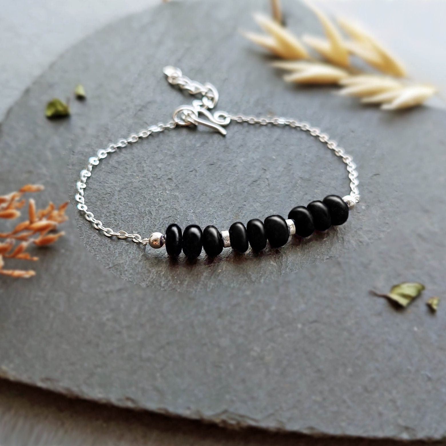 SILVER925 ONYX DESIGN BRACELET/シルバー/ブレス ブレスレット