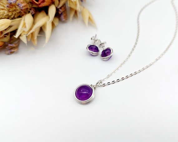 Amethyst cheap birthstone necklaces