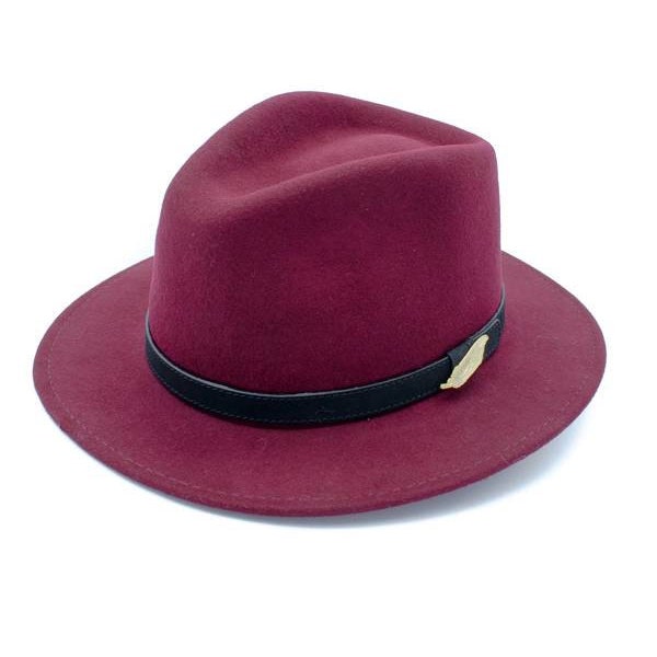 Wine (Burgandy, Red) Fedora Hat, Country clothing, Cheltenham Races, Horse Racing, Wedding, Gift, Trilby