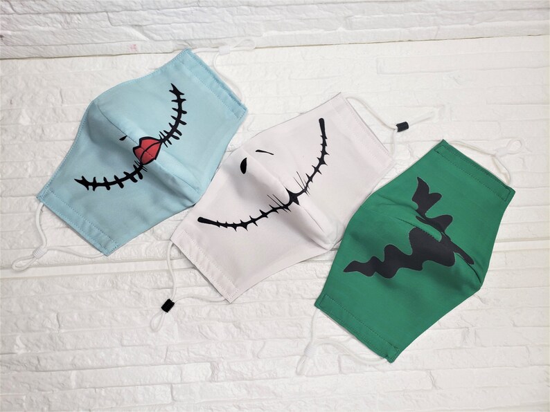 Halloween face Mask Costume for halloween Face MAsk Green Etsy