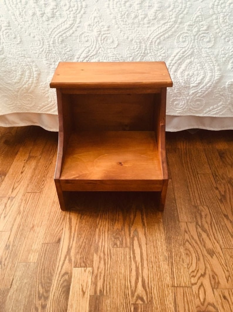 Adult Step Stool Bed Step Stool Kitchen Step Stool Wooden Etsy