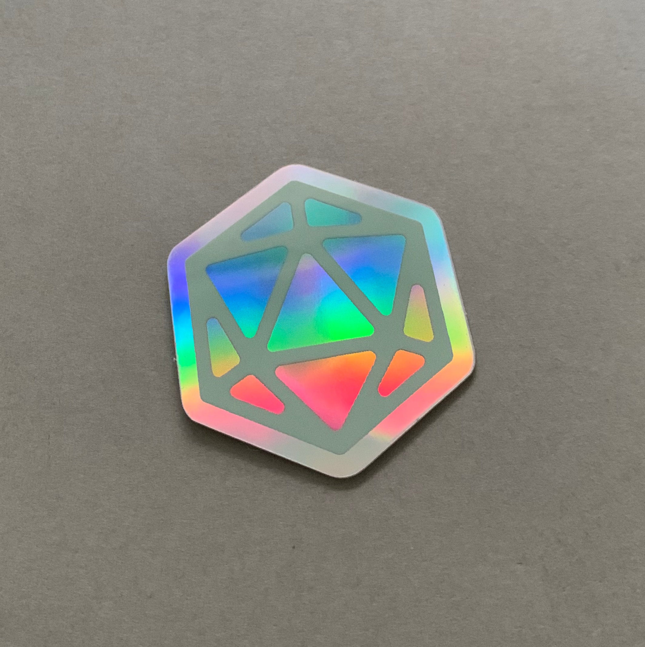 Dnd D20 Holographic Sticker