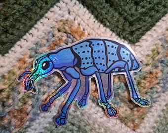Weevil Holographic Sparkly Sticker