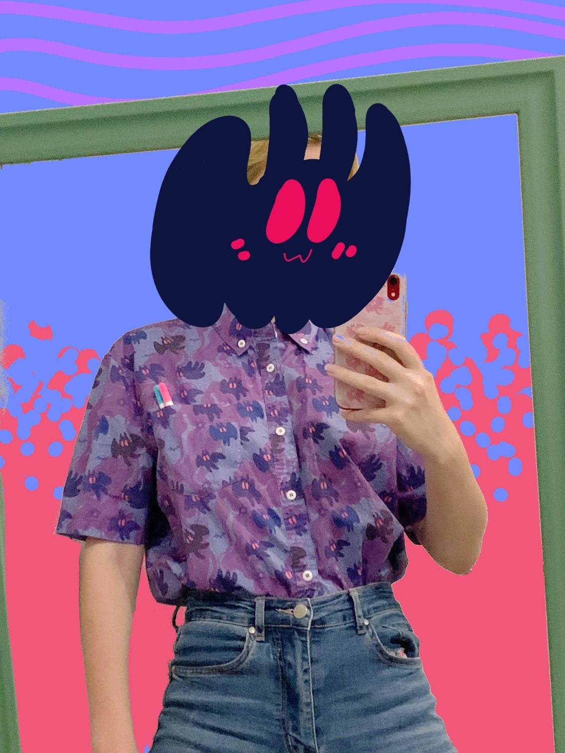 Mothman Button Up Shirts