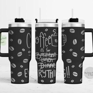 Coffee 40oz Tumbler Laser File, Coffee Beans 40oz Tumbler Laser Engraving Wrap, 40oz Laser Engraved SVG, Laser Engraving Design