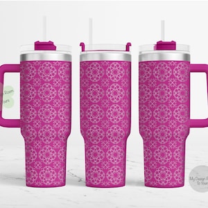 Mandala Pattern SVG, Mandala 40oz Tumbler Laser File, 40oz Tumbler Laser Engraving Wrap, 40oz Laser Engraved SVG, Laser Engraving Design