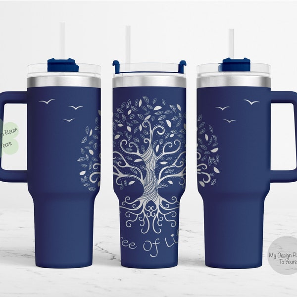 Tree Of Life SVG, Tree Of Life 40oz Tumbler Laser File, 40oz Tumbler Laser Engraving Wrap, 40oz Laser Engraved SVG, Laser Engraving Design