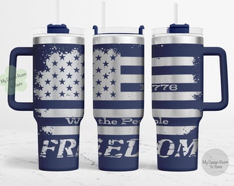 Patriottische SVG, wij de mensen 40oz Tumbler laserbestand, 40oz Tumbler lasergravure wrap, 40oz laser gegraveerde SVG, lasergravure ontwerp