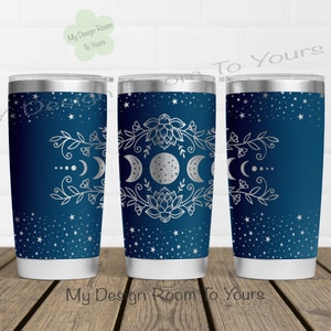 Maanstanden 20oz Tumbler Laserbestand, Maan & Sterren 20oz Tumbler Lasergravure Wrap, Maanstanden 20oz Laser gegraveerde SVG, Laser gegraveerde SVG