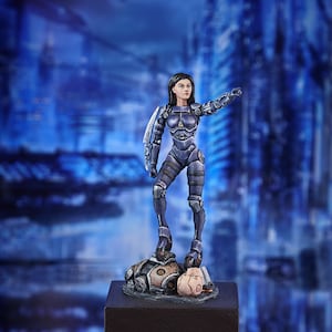 Battle angel Alita ,75mm  Resin Kit Model ,1/24 scale Сyberpunk  Sculpture Miniature Figure  /Unassembled | Unpainted Cyborg