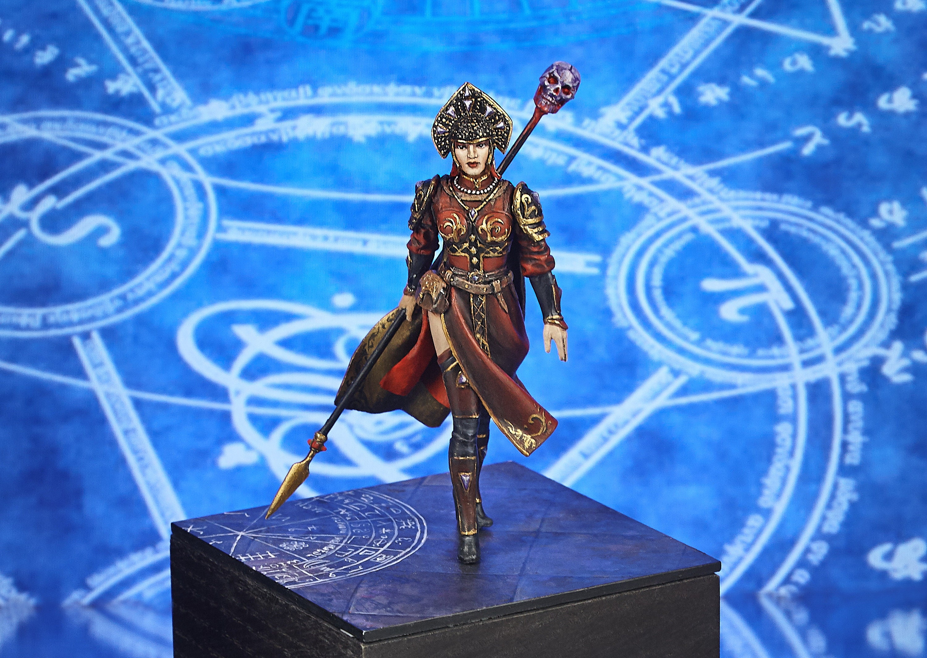 Battle Magician Vasilina Resin Model Kit: 75mm Fantasy Miniature (Unassembled/Unpainted)