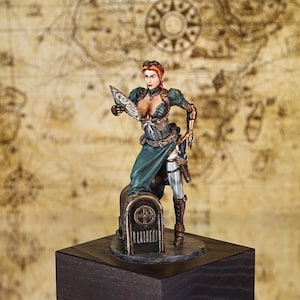 Private detective lady M., 75mm  Resin Kit  1/24 scale Fantasy  Sculpture Miniature Figure/Unassembled | Unpainted Victorian Lady