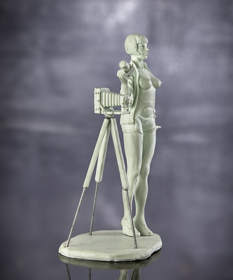 Photo girl Jacqueline Pin up girl75mm Resin Kit Model 1/24 Etsy