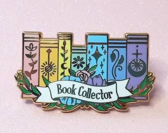 Pin de esmalte para coleccionistas de libros / Amante de los libros / Bibliófilo