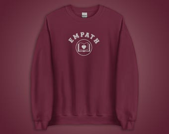 Empath Embroidered Sweatshirt | Keeper of the Lost Cities Inspired Crewneck | Personalized Gift for KotLC Fans | NEUTRAL COLORS