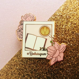 Bookstagram bookish enamel pin lapel pin instagram image 4