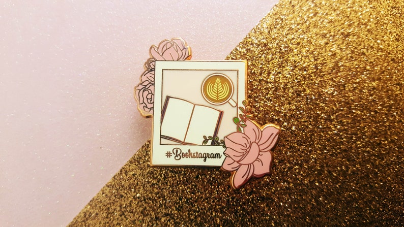 Bookstagram bookish enamel pin lapel pin instagram image 4