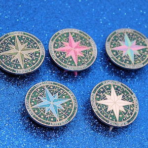 Keeper of the Lost Cities inspired bookish enamel pin unmapped stars | Gardiens des Cités perdues | KOTLC |