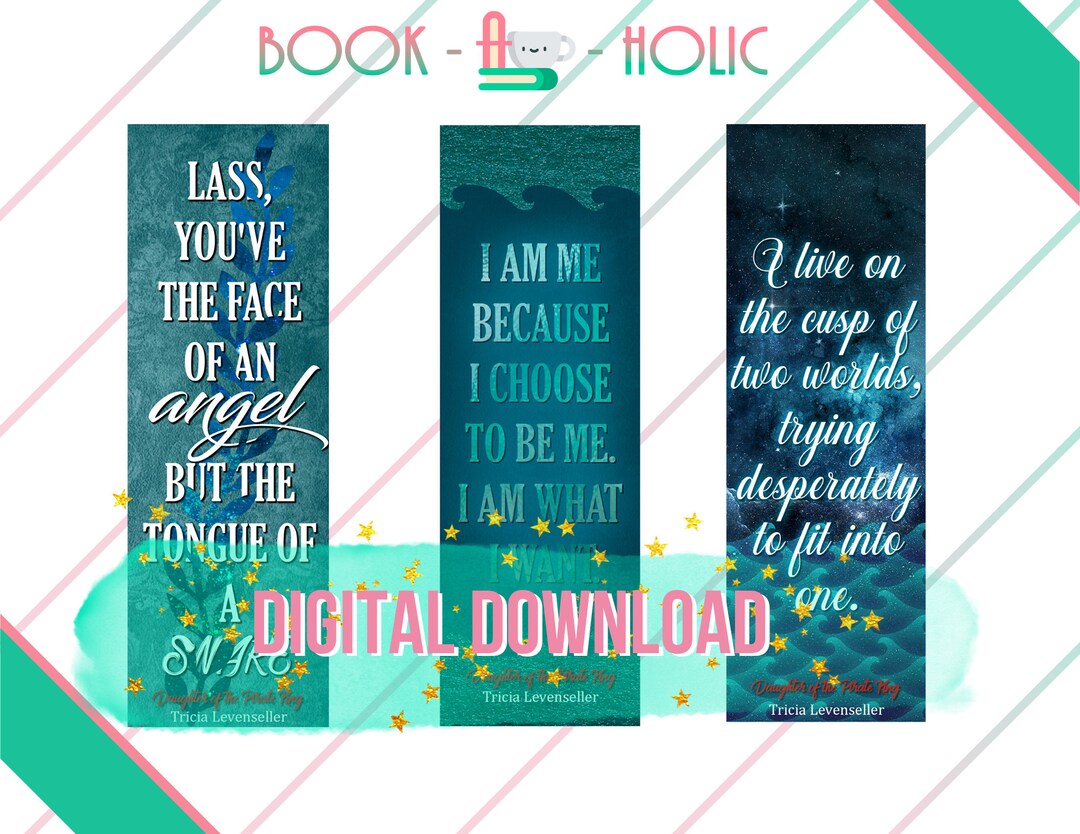 Daughter of the Pirate King Bookmark Set | Printable Bookmarks ...