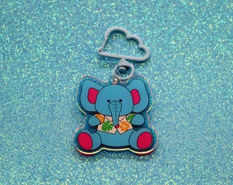 Ella Elephant Acrylic Keychain | Keeper of the Lost Cities Inspired Charm | Holographic Bookish Keychain