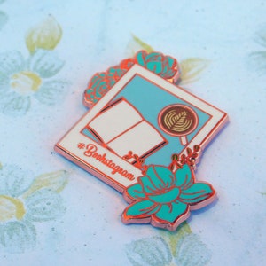 Bookstagram bookish enamel pin lapel pin instagram image 2