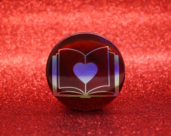 Empath Ability Button Pin | Keeper of the Lost Cities Inspired Badge | Holographic Bookish Pin
