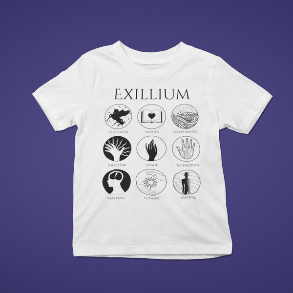 Keeper of the Lost Cities zainspirował Exillium książkową koszulkę młodzieżową z krótkim rękawem