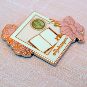 Bookstagram bookish enamel pin lapel pin instagram image 6