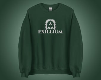 Exillium Embroidered Sweatshirt | Keeper of the Lost Cities Inspired Crewneck | Personalized Gift for KotLC Fans | NEUTRAL COLORS
