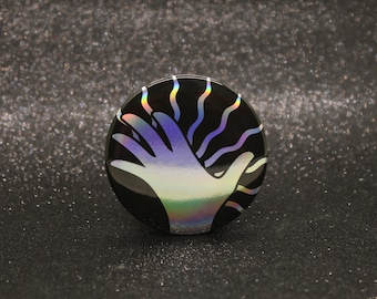 Shade Ability Button Pin | Keeper of the Lost Cities Inspired Badge | Holographic Bookish Pin