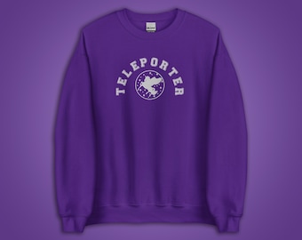 Teleporter Embroidered Sweatshirt | Keeper of the Lost Cities Inspired Crewneck | Personalized Gift for KotLC Fans | BRIGHT COLORS