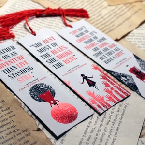 A Darker Shade of Magic Foil Bookmark Set | ADSOM Bookish Gift | Londons Inspired Bookmarks | VE Schwab Merch for Fantasy Readers