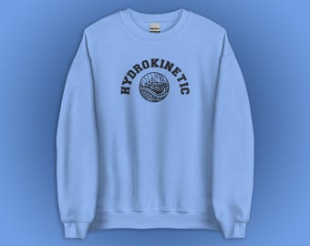 Hydrokinetic Embroidered Sweatshirt | Keeper of the Lost Cities Inspired Crewneck | Personalized Gift for KotLC Fans | BRIGHT COLORS