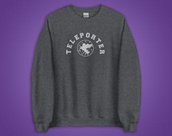 Teleporter Embroidered Sweatshirt | Keeper of the Lost Cities Inspired Crewneck | Personalized Gift for KotLC Fans | NEUTRAL COLORS