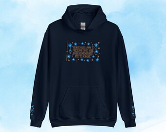 Felpa con cappuccio unisex bookish ricamata La vita invisibile di Addie Larue