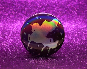 Teleporter Ability Button Pin | Keeper of the Lost Cities Inspired Badge | Holographic Bookish Pin