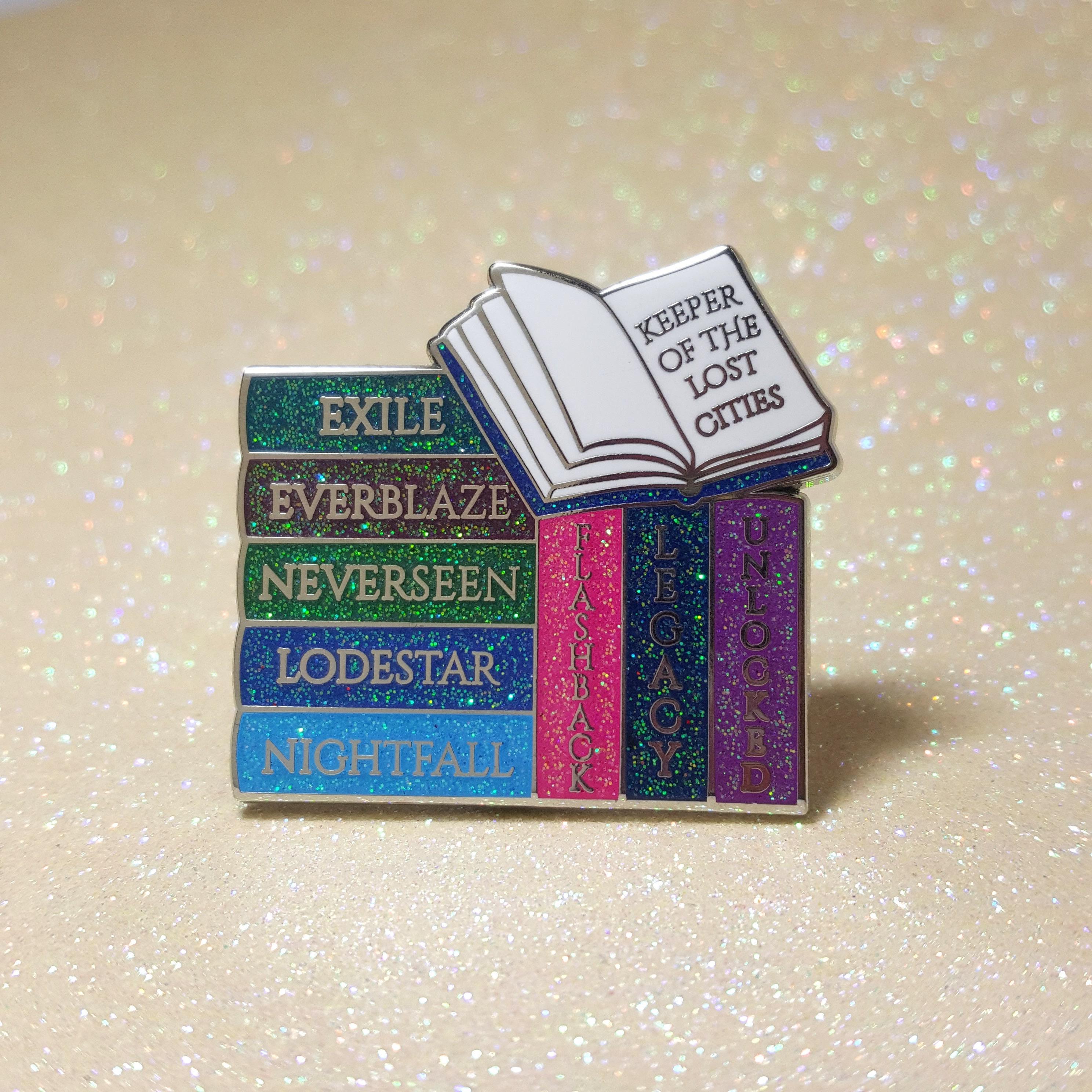 Sprayed Edges Books Inspired Bookish Enamel Pin