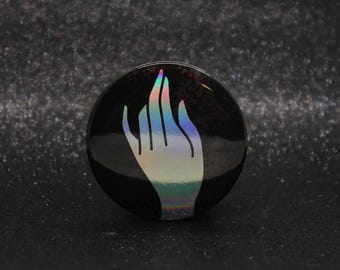 Inflictor Ability Button Pin | Keeper of the Lost Cities Inspired Badge | Holographic Bookish Pin