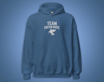 Team Foster-Keefe Embroidered Hoodie| Keeper of the Lost Cities Inspired Crewneck | Personalized Gift for KotLC Fans | NEUTRAL COLORS