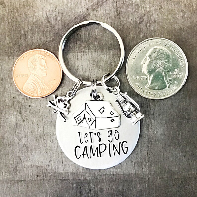 Camper Keys RV Keychain Camping Happy Camper Travel Etsy