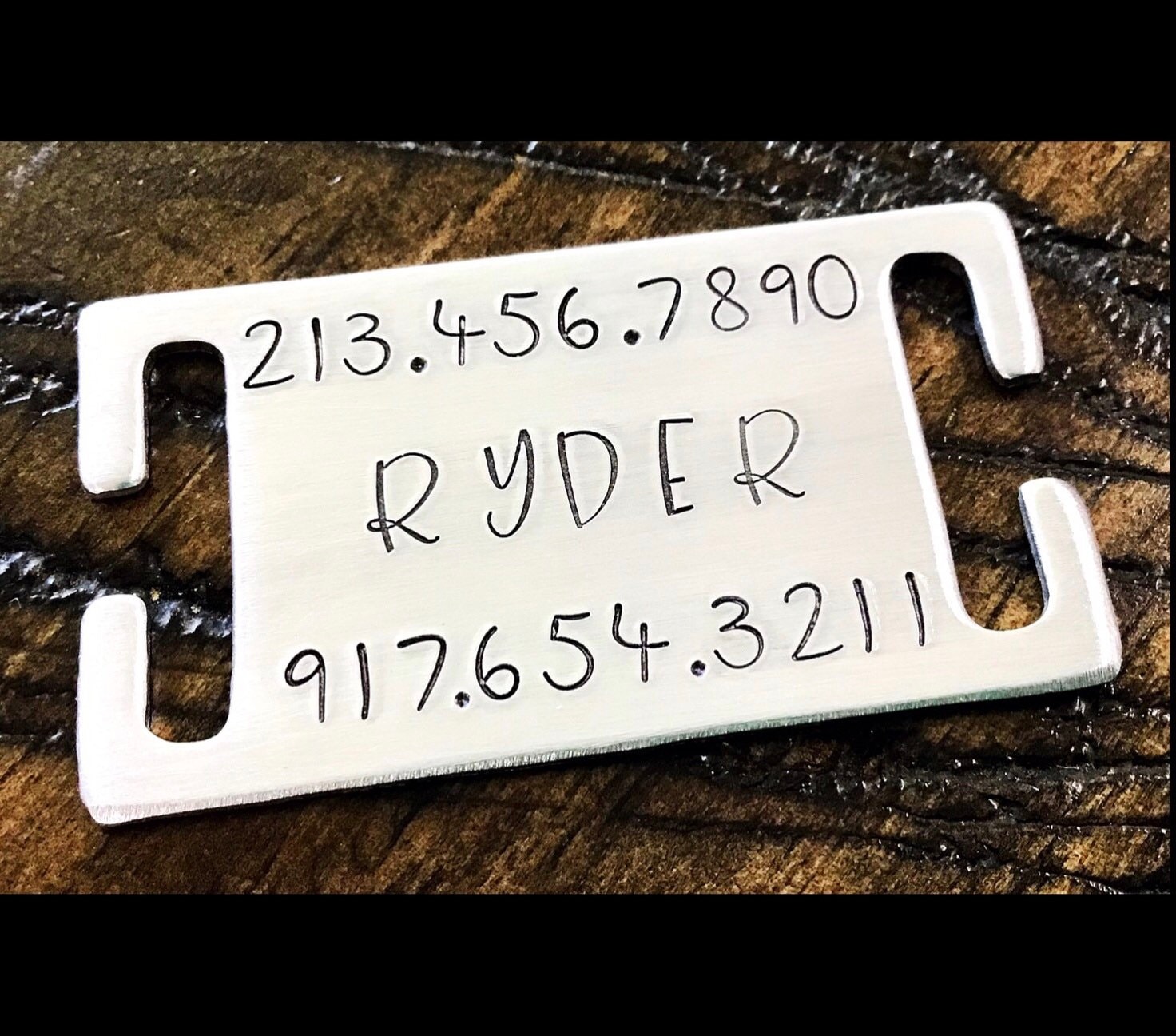 Silent Pet Tag Collar Slide ID No Noise Dog Tag Quiet Etsy