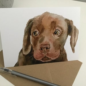 Carte de chiot de Labrador