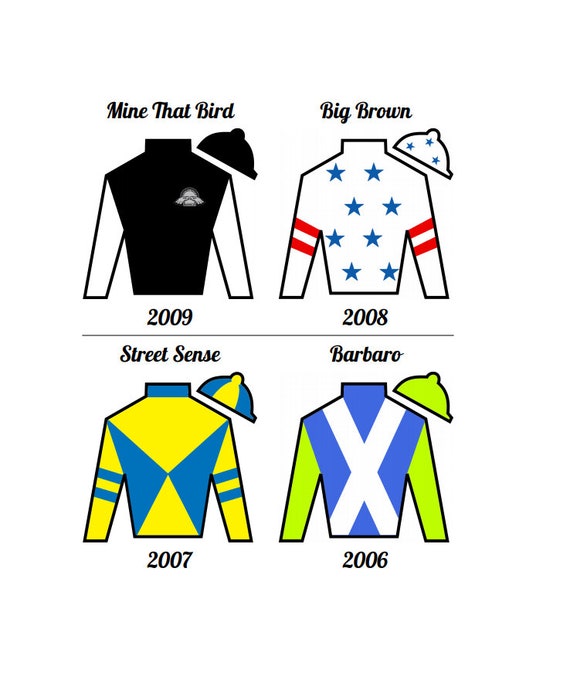 Kentucky Derby Winners' Silks 2000-2009 - Etsy