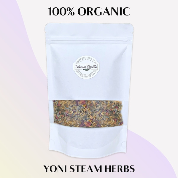 ORGANIC YONI STEAM | Vaginal Steam | V Steam | Yoni Steam Herbs | Fertility Postpartum Menstrual Relief Womb Cleanse Herbal Yoni Detox Blend