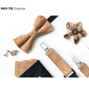 MAY-TIE cork bow tie Classic Shape style: Canyon zdjęcie 4