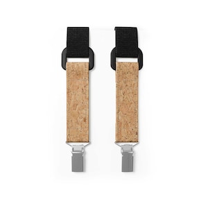 Men’s Cork Suspenders Canyon Beige | Iconic Y-Shape | Vegan Braces Handmade | Groomsmen Gift | Wedding Accessory