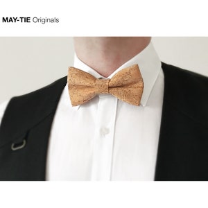 MAY-TIE cork bow tie Classic Shape style: Canyon zdjęcie 3