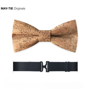 MAY-TIE cork bow tie Classic Shape style: Canyon zdjęcie 2
